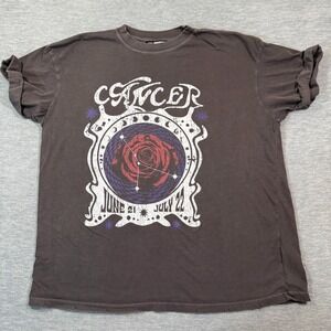 Girl Dangerous Shrit Women M Charcoal Cancer Zodiac June 21 July 22 Rose Graph